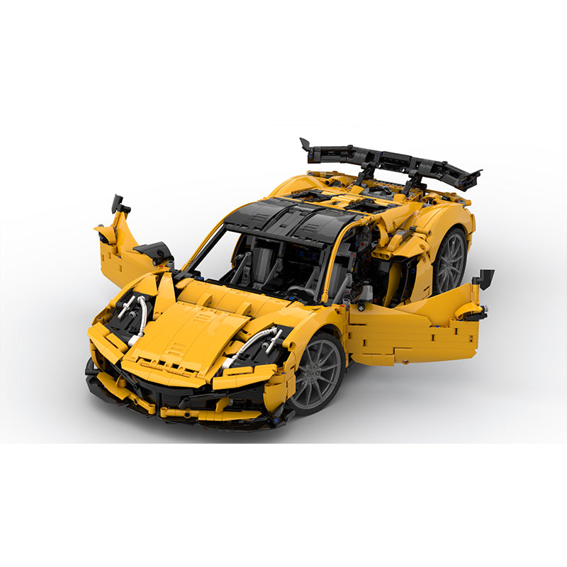 MOC-216686 1:8 Sports Car Corvette ZR1 2025 Building Block Set 3646pcs Collectible Model Kit with Custom Wheels