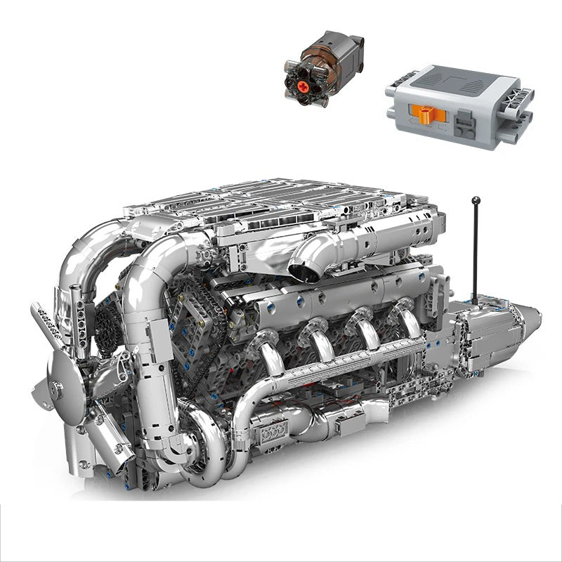 The Ultimate Chrome 5.5L V8 Engine & Gearbox 2898pcs