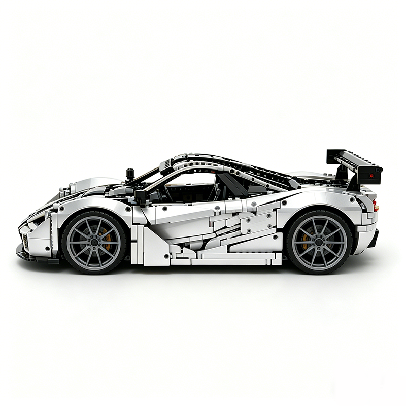 MOC-202525 1:8 Sports Car McLaren F1 GTR Concept Building Block Set 3473pcs Collectible Model Kit with Custom Wheels