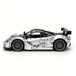 MOC-202525 1:8 Sports Car McLaren F1 GTR Concept Building Block Set 3473pcs Collectible Model Kit with Custom Wheels