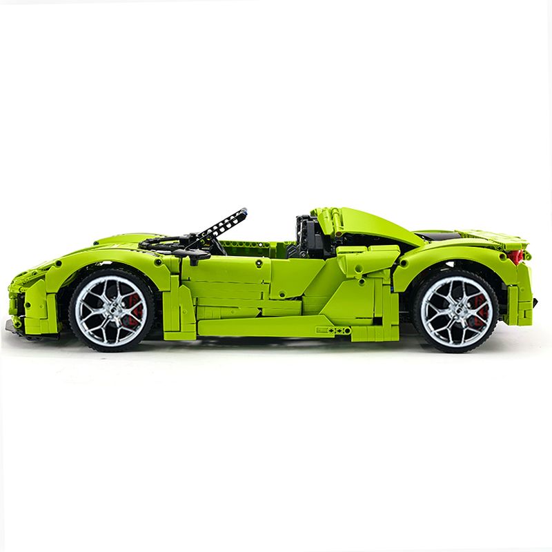 MOC-159171 1:8 Sports Car Porsche 918 Building Block Set 2266pcs Collectible Model Kit with Custom Wheels