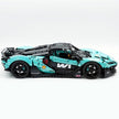 Technic McLaren W1 Gradient Tiffany Blue Painted Supercar Building Blocks Kit, 1:8 Scale Static Race Car Model, 4200+ PCS Adult Collectible Building Set with Paper Instruction Manual