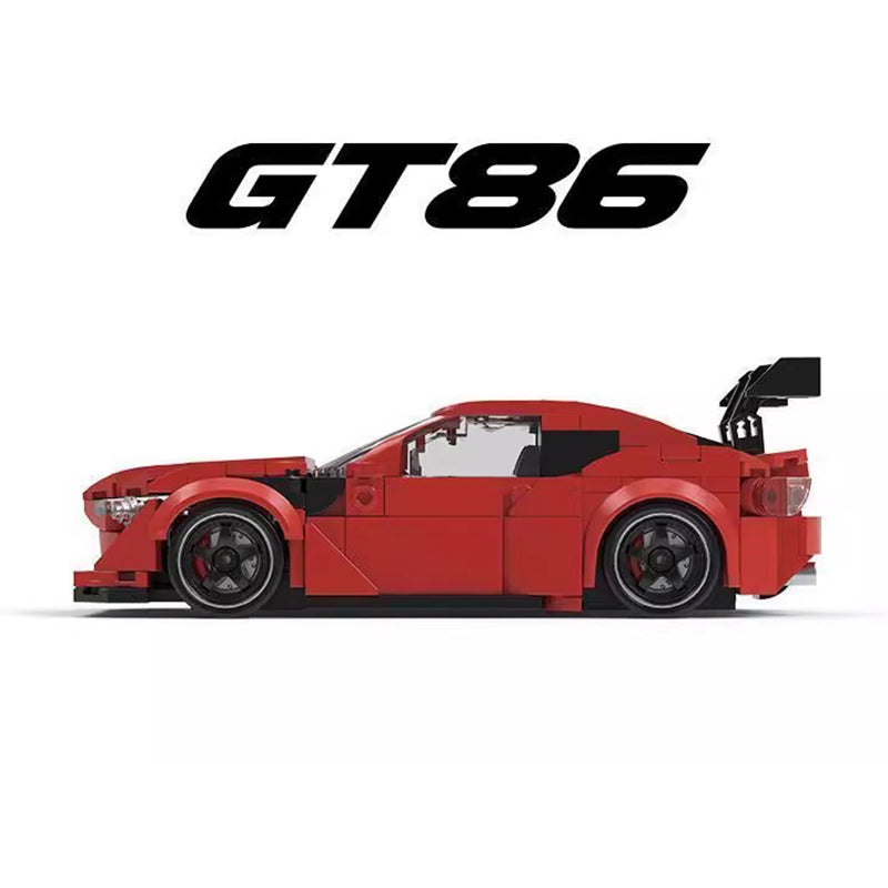 PB8832 GT86 JDM Sports Car Building Blocks, 417 Pieces 1:32 Scale Static Race Car Model, MOC Technical Building Bricks Kit, Display Collectible Toy Gift for Car Enthusiasts