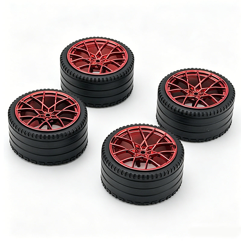 GL05 1:8 Building Block Wheel Rims 6.6×4.4cm, Compatible with Technic 42115 42083, 6 Color Options, MOC Supercar Model Mod Accessories