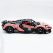 Technic McLaren W1 Painted Pig Pink Supercar Building Blocks Kit, 1:8 Scale Static Race Car Model, 4200+ PCS Adult Collectible Building Set with Paper Instruction Manual