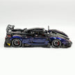 Technic MOC Supercar Building Kit, 1:8 Scale Chameleon Paint Finish Race Car Model Inspired by Pagani Zonda R, 3300 PCS Building Blocks, Adult Static Display Collectible Car Gift
