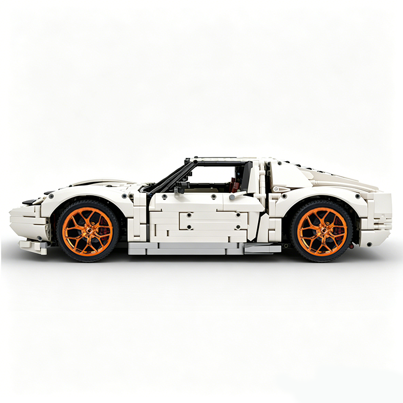 MOC-119000 1:8 Sports Car Lamborghini Miura Concept Building Block Set 3435pcs Collectible Model Kit with Custom Wheels