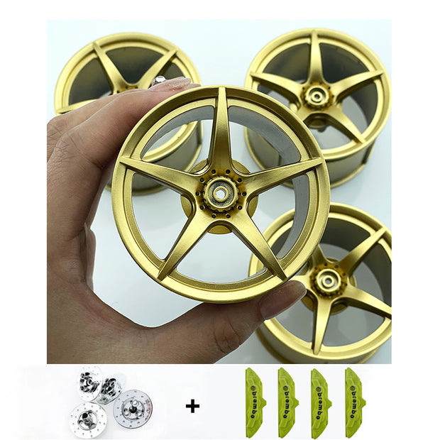 Accessories Wheel Hub Silver Grey  Golden Black Plating Hub Compatible Scale 1:8 Car