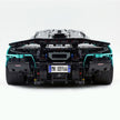 Technic McLaren W1 Gradient Tiffany Blue Painted Supercar Building Blocks Kit, 1:8 Scale Static Race Car Model, 4200+ PCS Adult Collectible Building Set with Paper Instruction Manual