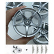 Accessories Wheel Hub Silver Grey  Golden Black Plating Hub Compatible Scale 1:8 Car