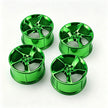 SP3 1:8 Building Block Wheel Rims 7.5×.4cm, Compatible with Technic 42172 42143 42232, 8 Colors Electroplated Series, MOC Model Car Mod Accessories