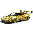 GULY 10640 Technic Supercar Building Blocks Set, 1:8 Scale Golden Edition Race Car Model, 3824 Pcs DIY Assembly MOC Collectible Vehicle Kit for Adult Hobbyists