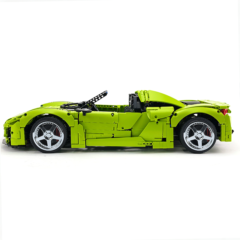 MOC-159171 1:8 Sports Car Porsche 918 Building Block Set 2266pcs Collectible Model Kit with Custom Wheels