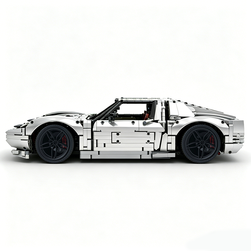 MOC-119000 1:8 Sports Car Lamborghini Miura Concept Building Block Set 3435pcs Collectible Model Kit with Custom Wheels