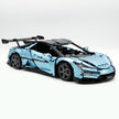 CADA-C64011 1:8 Sports Car YangWang U9 Custom Edition blue Building Block Set 3671pcs Adult Collector Collectible Model Kit