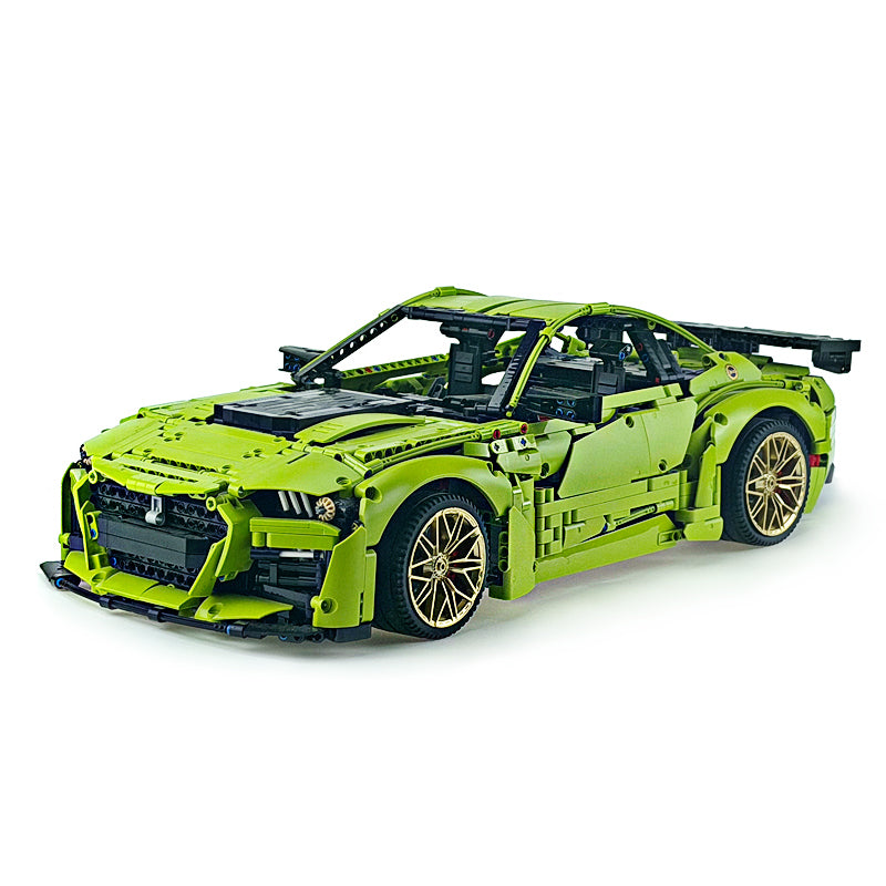 MOC-165802 1:8 Sports Car Ford Mustang Shelby GT500 Concept Building Block Set 3152pcs Collectible Model Kit with Custom Wheels