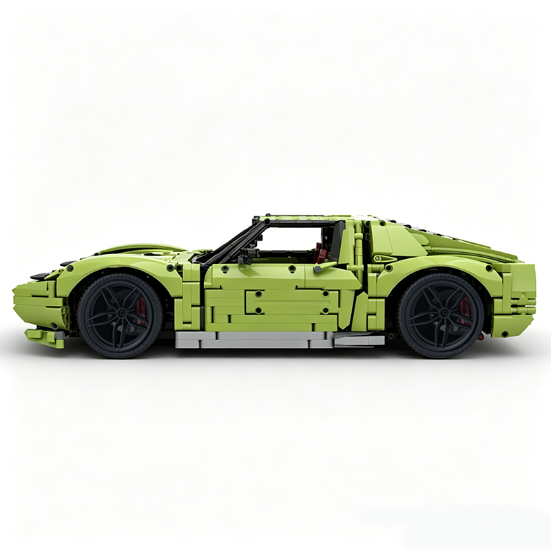 MOC-119000 1:8 Sports Car Lamborghini Miura Concept Building Block Set 3435pcs Collectible Model Kit with Custom Wheels