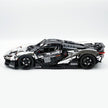 Technic McLaren W1 Electroplated Silver Supercar Building Blocks Kit, 1:8 Scale Static Race Car Model, 4200+ PCS Adult Collectible Building Set with Paper Instruction Manual