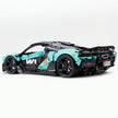 Technic McLaren W1 Gradient Tiffany Blue Painted Supercar Building Blocks Kit, 1:8 Scale Static Race Car Model, 4200+ PCS Adult Collectible Building Set with Paper Instruction Manual