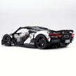 Technic McLaren W1 Electroplated Silver Supercar Building Blocks Kit, 1:8 Scale Static Race Car Model, 4200+ PCS Adult Collectible Building Set with Paper Instruction Manual