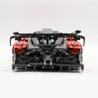 MOC Technic Building Block Car, 1:8 Scale Mirror Electroplated Blood Red Supercar Model Inspired by Pagani Zonda R, 3300 PCS Static Race Car Building Bricks, Adult Collectible Vehicle Gift