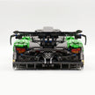 Technic MOC Supercar Building Kit, 1:8 Scale Pearlescent Green Paint Finish Race Car Model Inspired by Pagani Zonda R, 3300 PCS Building Blocks, Adult Static Display Collectible Car Gift