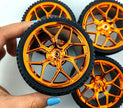 4PCS Wheels CADA Crafted Wheel Hub Accessories Wheel Compatible Scale 1:8 Car