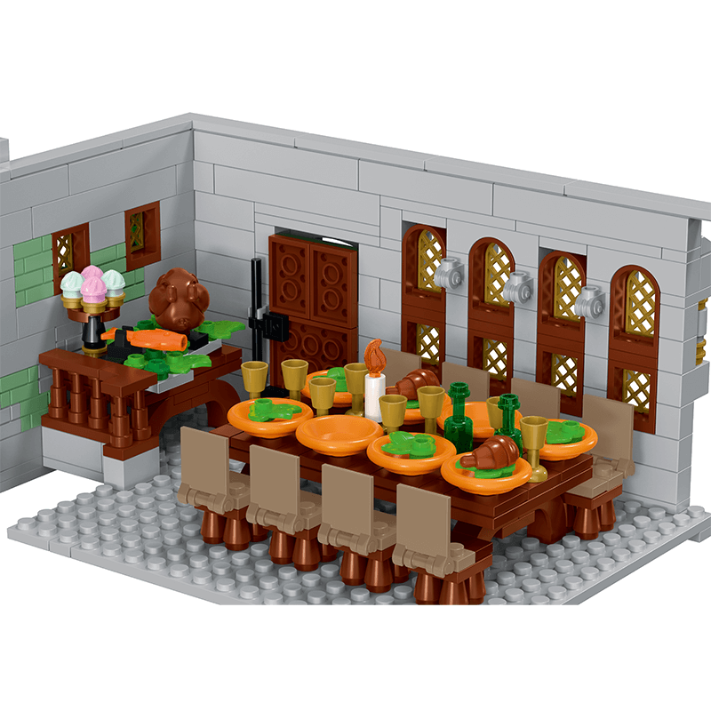 European Medieval Castle building block 8602pcs