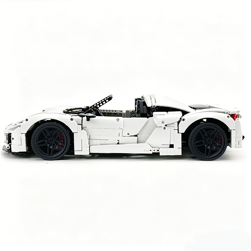 MOC-159171 1:8 Sports Car Porsche 918 Building Block Set 2266pcs Collectible Model Kit with Custom Wheels