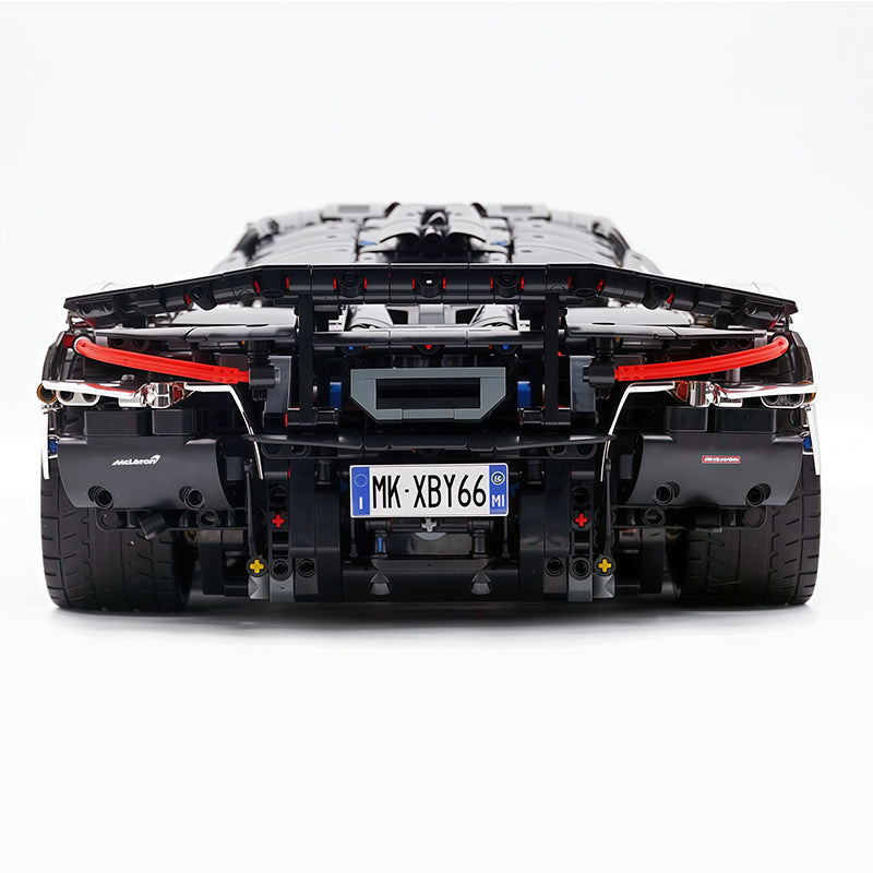 Technic McLaren W1 Electroplated Silver Supercar Building Blocks Kit, 1:8 Scale Static Race Car Model, 4200+ PCS Adult Collectible Building Set with Paper Instruction Manual