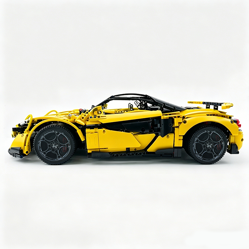 MOC-190653 1:8 Sports Car McLaren 600LT Building Block Set 2688pcs Collectible Model Kit with Custom Wheels