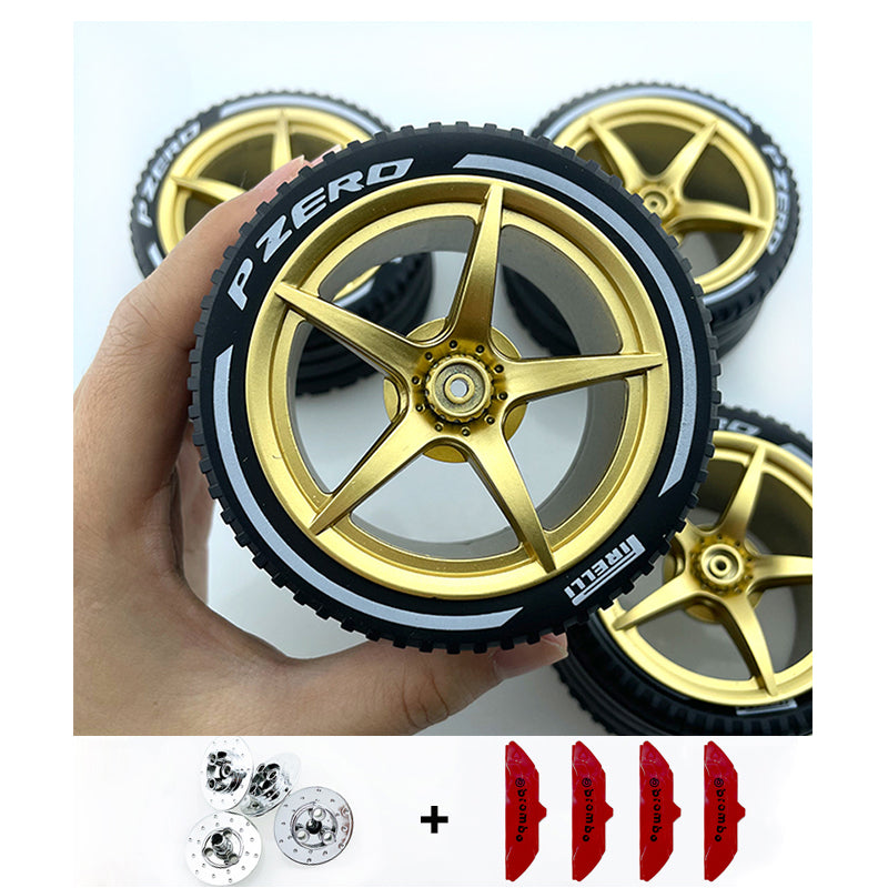 Accessories Wheel Hub Silver Grey  Golden Black Plating Hub Compatible Scale 1:8 Car
