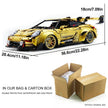 GULY 10640 Technic Supercar Building Blocks Set, 1:8 Scale Golden Edition Race Car Model, 3824 Pcs DIY Assembly MOC Collectible Vehicle Kit for Adult Hobbyists