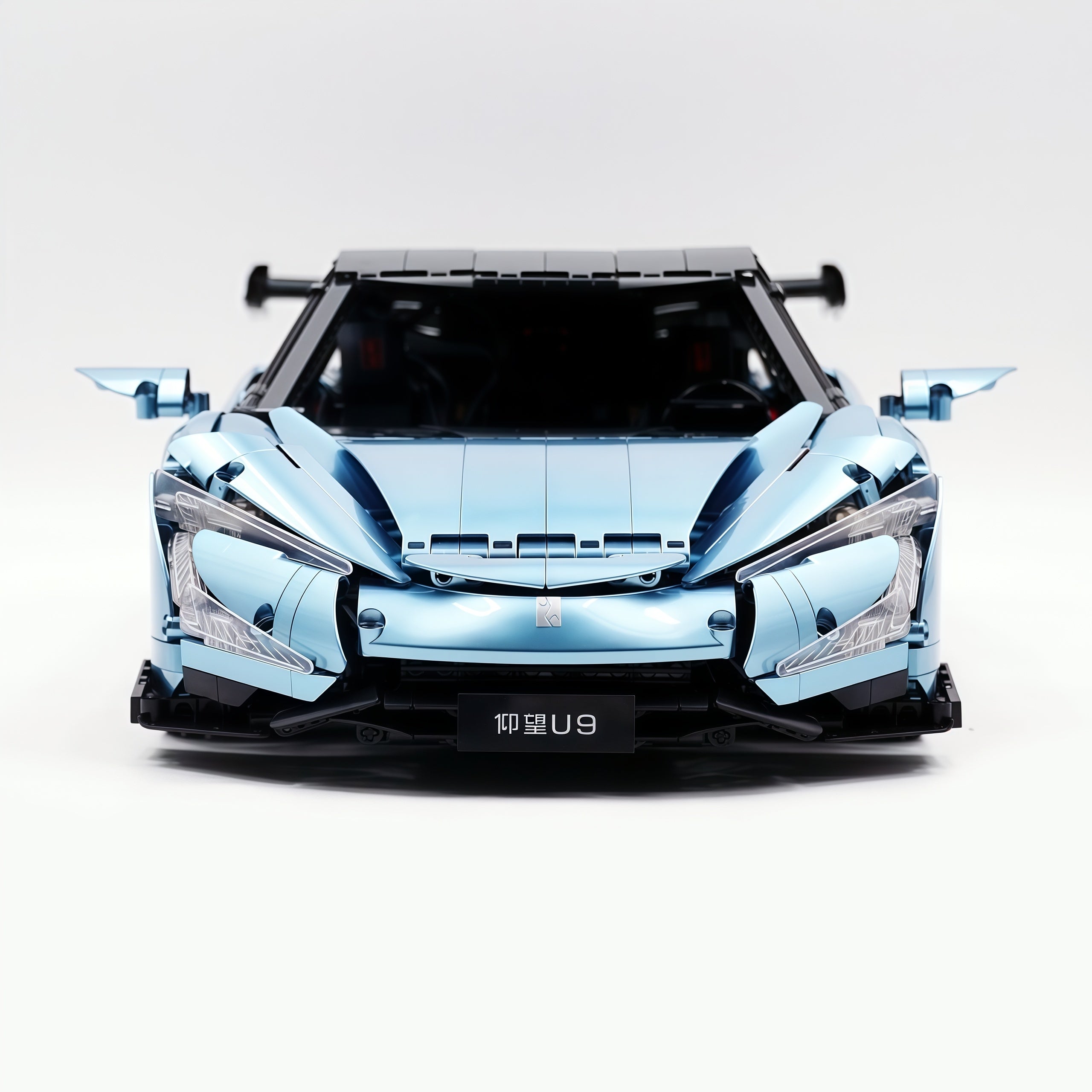 CADA-C64011 1:8 Sports Car YangWang U9 Custom Edition blue Building Block Set 3671pcs Adult Collector Collectible Model Kit