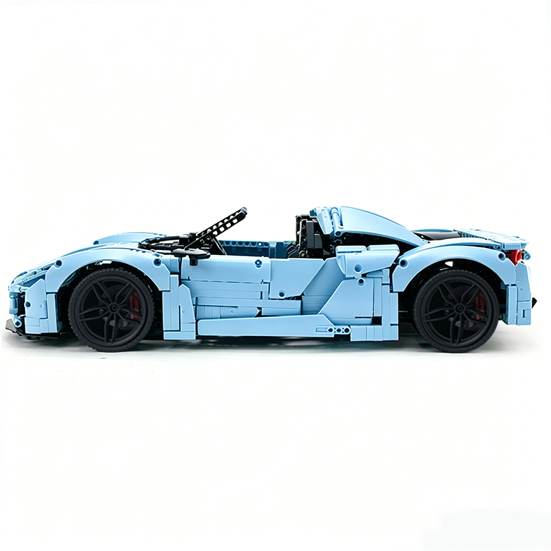 MOC-159171 1:8 Sports Car Porsche 918 Building Block Set 2266pcs Collectible Model Kit with Custom Wheels