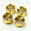 SP3 1:8 Building Block Wheel Rims 7.5×.4cm, Compatible with Technic 42172 42143 42232, 8 Colors Electroplated Series, MOC Model Car Mod Accessories