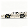 MOC-140404 1:8 Sports Car Ferrarі F40 Building Block Set 3603pcs Collectible Model Kit with Custom Wheels