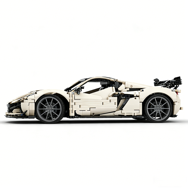 MOC-216686 1:8 Sports Car Corvette ZR1 2025 Building Block Set 3646pcs Collectible Model Kit with Custom Wheels