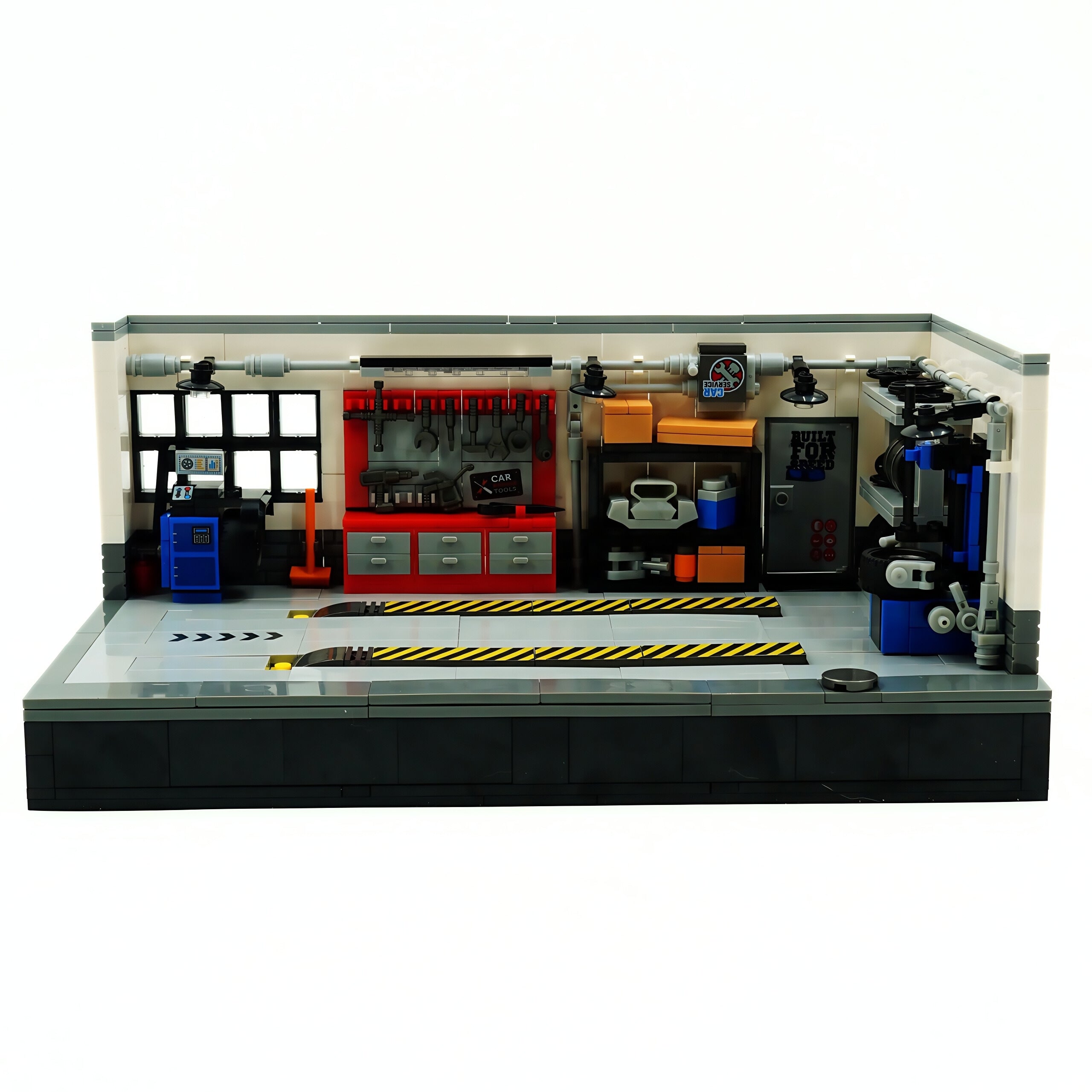 JD101 Modern parking lot and repair shop 763pcs