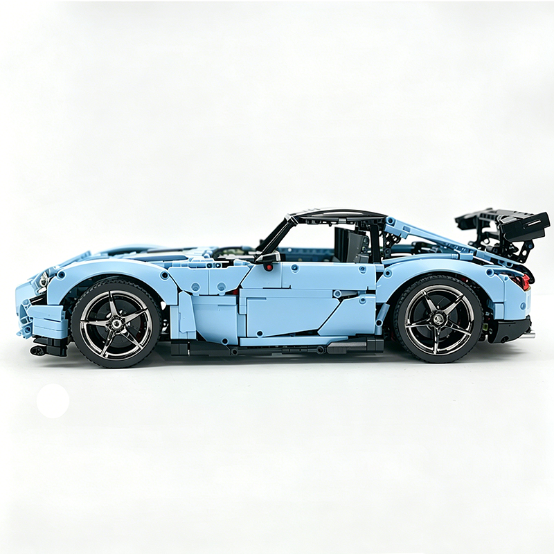 MOC-73939 1:8 Sports Car AMG GT R Black Series Building Block Set 2456 pcs Collectible Model Kit with Custom Wheels