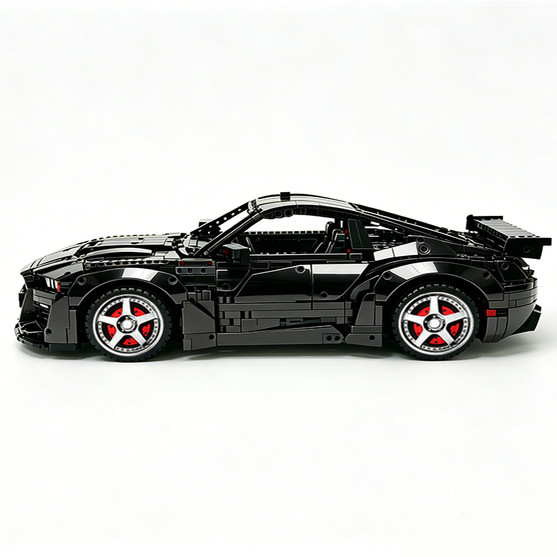 MOC-165802 1:8 Sports Car Ford Mustang Shelby GT500 Concept Building Block Set 3152pcs Collectible Model Kit with Custom Wheels