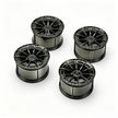 Benz Style 1:8 Building Block Wheel Rims 6.6×4.2cm, Compatible with Technic 42115 42083, 5 Electroplated Color Options, MOC Supercar Model Mod Accessories
