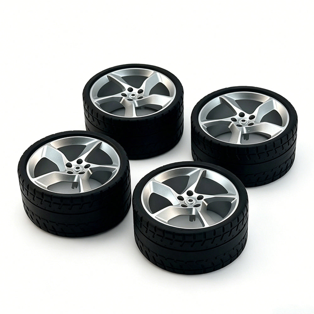SP3 1:8 Building Block Wheel Rims 7.5×.4cm, Compatible with Technic 42172 42143 42232, 8 Colors Electroplated Series, MOC Model Car Mod Accessories