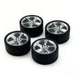 SP3 1:8 Building Block Wheel Rims 7.5×.4cm, Compatible with Technic 42172 42143 42232, 8 Colors Electroplated Series, MOC Model Car Mod Accessories