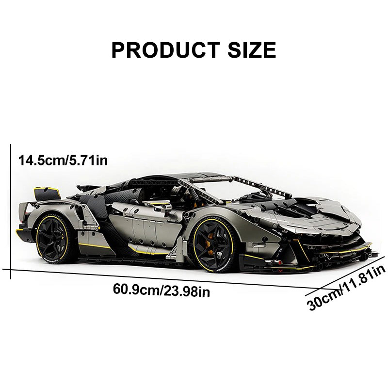 GULY-10638 1:8 Sports Car Lamborghini One-Offs Building Block Set 3392pcs Adult Collector Collectible Model Kit