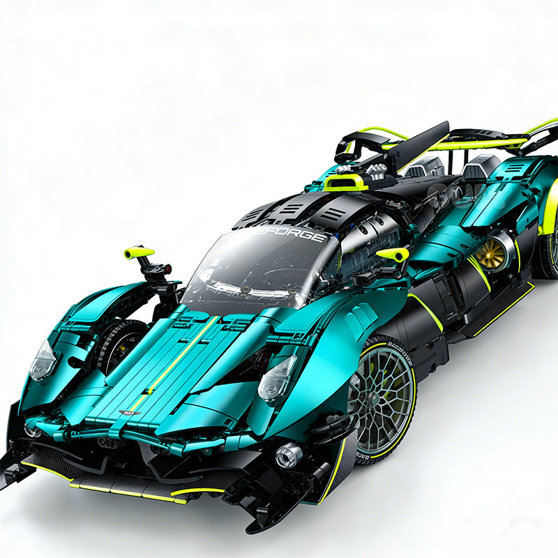 GULY-10658 1:8 Sports Car Aston Martin Valkyrie Building Block Set 3328pcs Adult Collector Collectible Model Kit