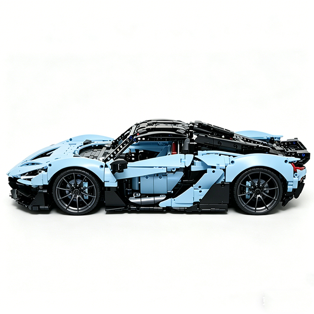 MOC-222472 1:8 Sports Car McLaren W1 Building Block Set 3442pcs Collectible Model Kit with Custom Wheels