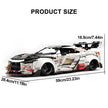 GULY-10630 1:8 Sports Car Supercar GTR Building Block Set 3939pcs Adult Collector Collectible Model Kit