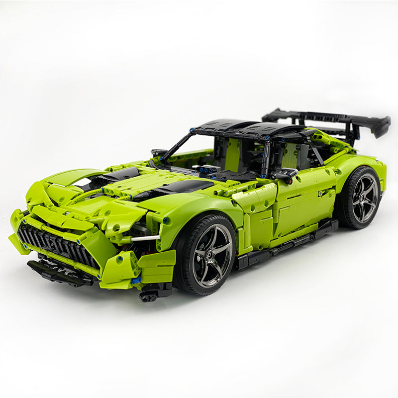 MOC-73939 1:8 Sports Car AMG GT R Black Series Building Block Set 2456 pcs Collectible Model Kit with Custom Wheels