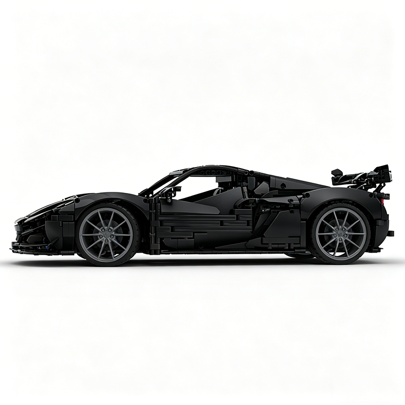 MOC-216686 1:8 Sports Car Corvette ZR1 2025 Building Block Set 3646pcs Collectible Model Kit with Custom Wheels